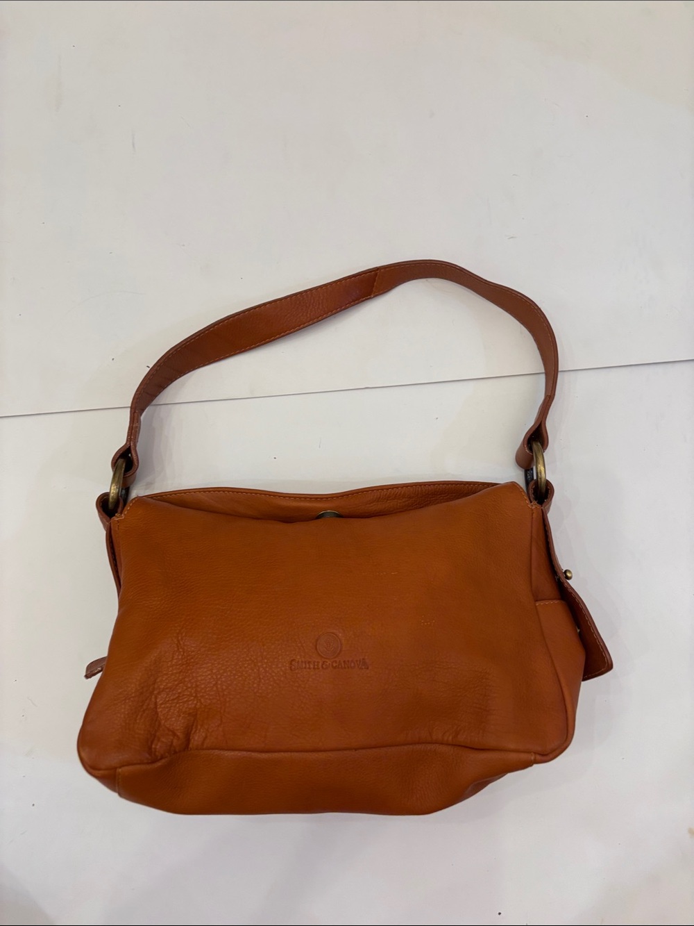 Smith and Canova leather flap over great condition shoulder bag